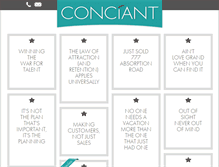 Tablet Screenshot of conciant.com